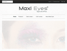 Tablet Screenshot of maxieyes.com